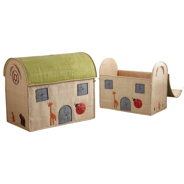 Coffres à jouets "maison" (lot de 2) multicolore Aubry Gaspard | La Redoute