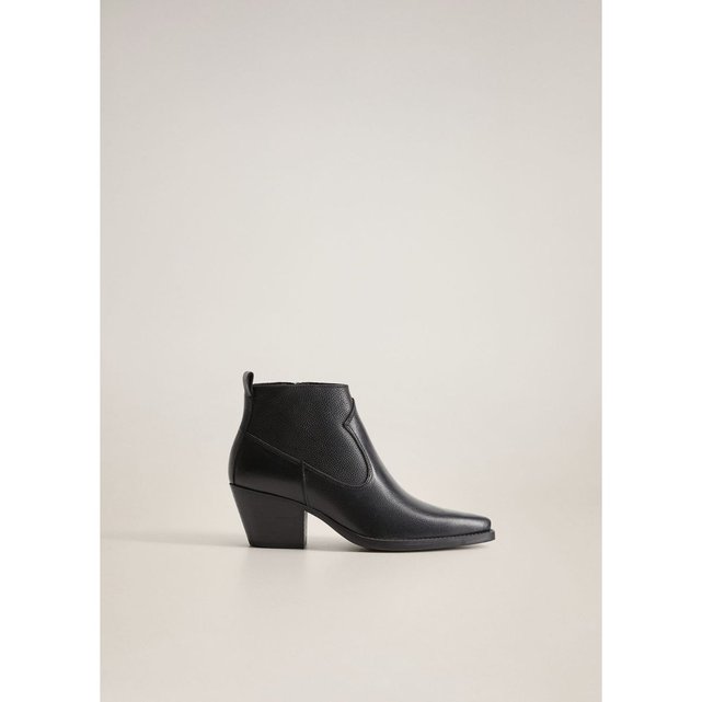 bottines rouge mango