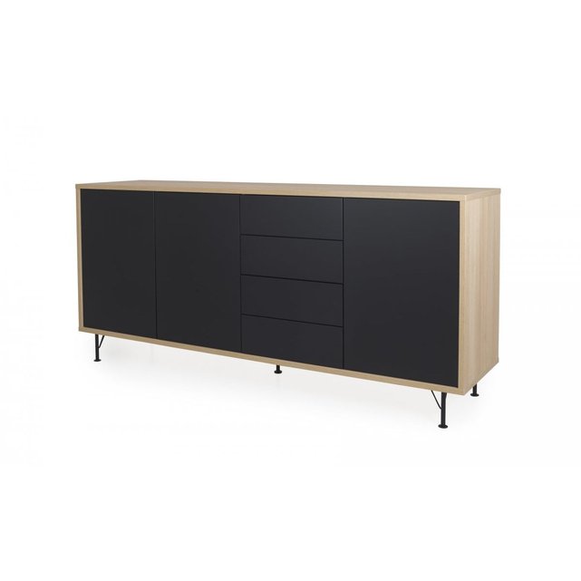 Grand Buffet En Bois Floti Noir Meubles Design La Redoute