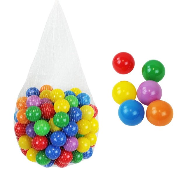 Sac De 100 Balles De Jeu Ou De Piscine Indeformables Filet De Rangement Monsieur Bebe La Redoute