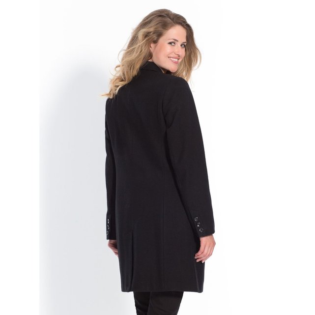 Manteau 34 en drap de laine Charmance | La Redoute Balsamik Manteau Tweed Femme Taille : 4648 Couleur