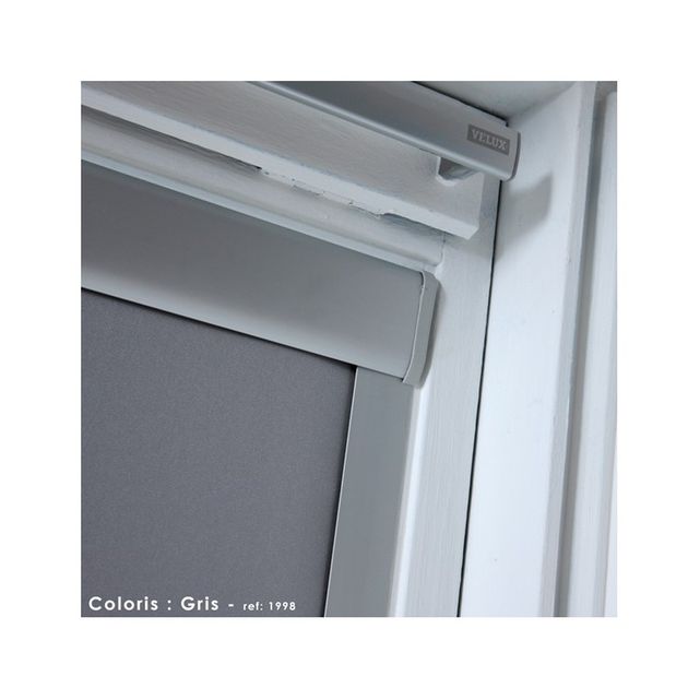 Store enrouleur occultant cadre blanc compatible velux® Madeco | La ... Store enrouleur occultant cadre blanc compatible velux® Madeco | La ...