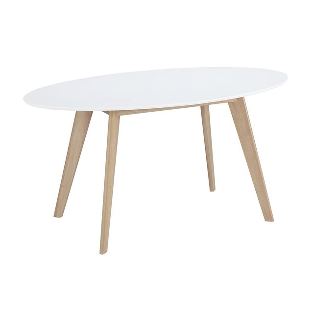 Table Ovale Blanche