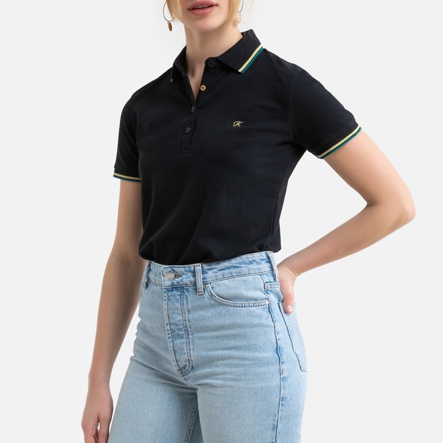 embroidered cotton polo shirts