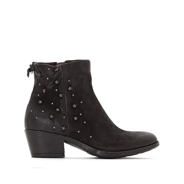 Boots cuir dallas noir Mjus | La Redoute