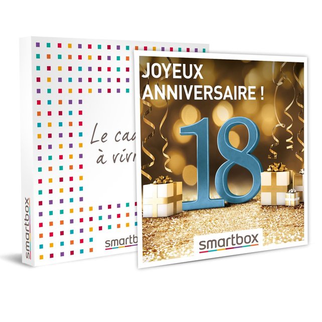 Joyeux Anniversaire 18 Ans Coffret Cadeau Multi Themes Smartbox La Redoute