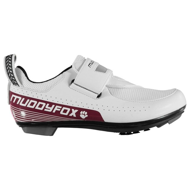 Chaussures de vélo triathlon imperméable blanc/berry Muddyfox La Redoute