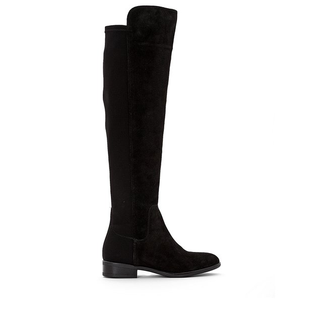 Caddy belle knee-high boots in suede , black, Clarks | La Redoute