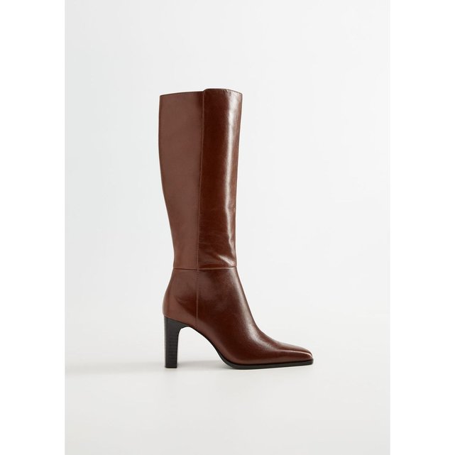 mango bottes hautes cuir