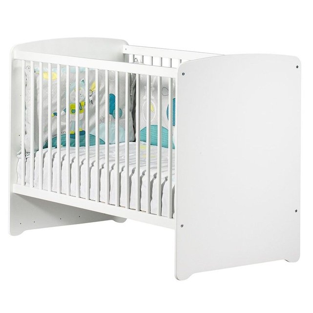 Chambre Bebe Trio Lit Bebe 1x60 Et Commode A Langer Et Armoire Basic Blanc Baby Price La Redoute