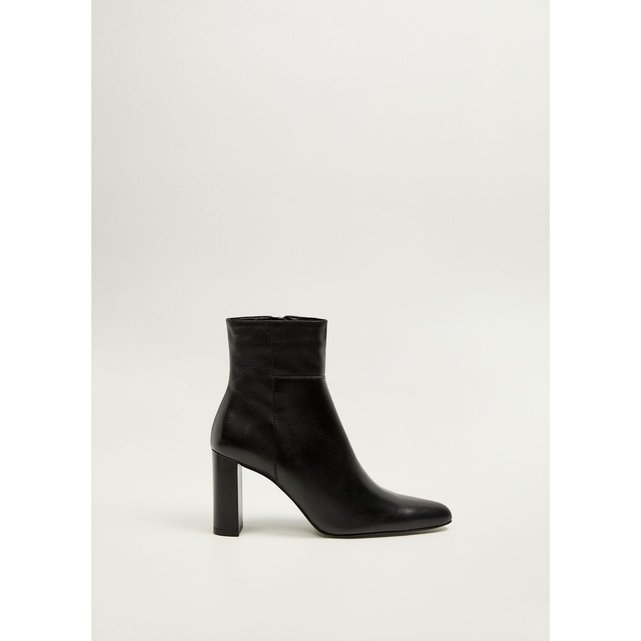 bottines mango cuir