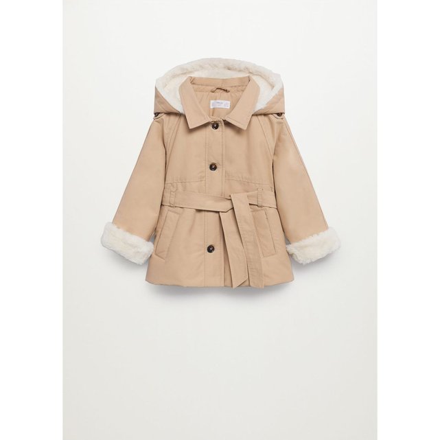 Manteau Doublure Fausse Fourrure Sable Mango Baby La Redoute