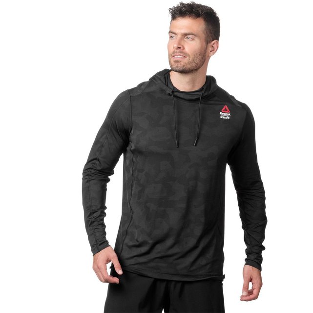 sweat reebok crossfit homme rouge