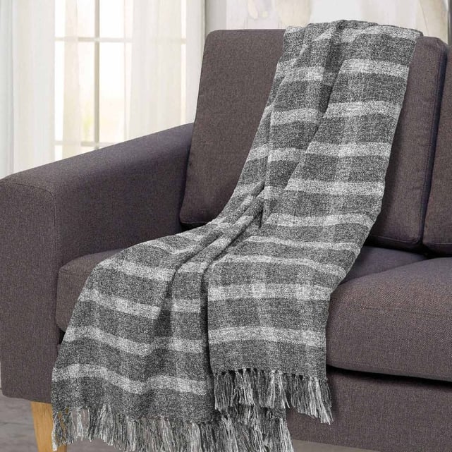 Plaid 130x170cm highland anthracite Sensei La Maison Du Coton | La Redoute