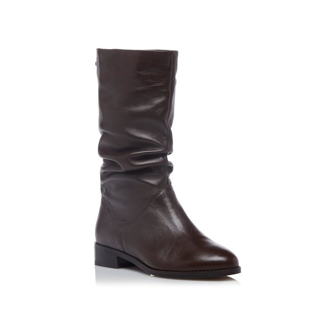 botte mi mollet cuir