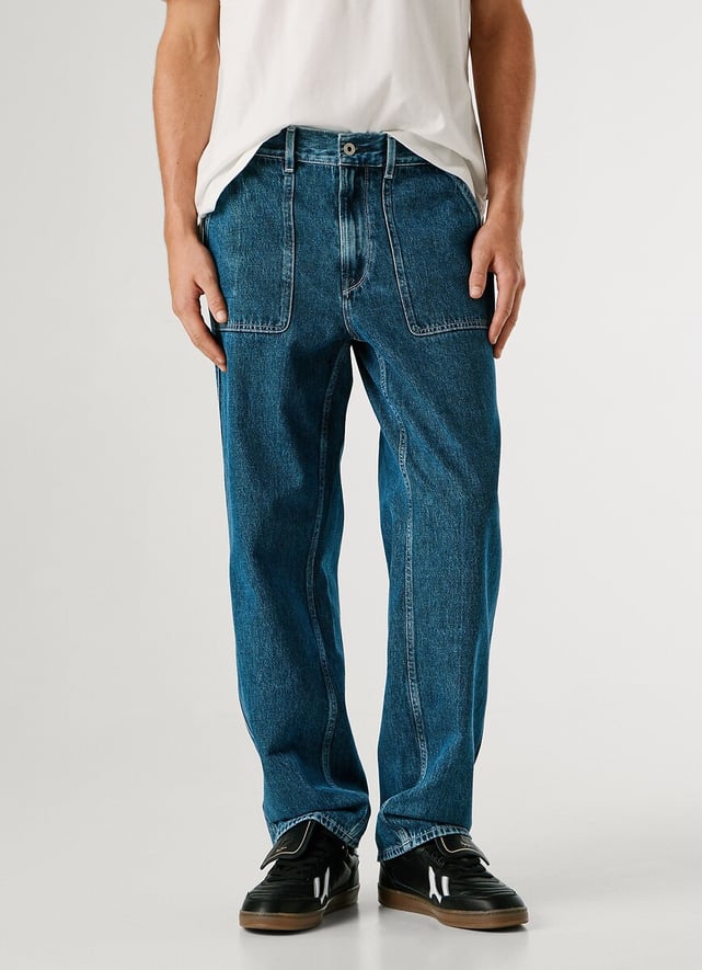Jean Homme Pepe Jeans - Coupe Slim - Taille 33W/34L - Bleu Délavé, Très Bon état
