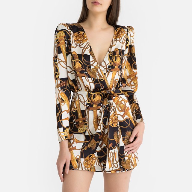 Portefeuille SoieCourteManches Longues Robe En En Robe SoieCourteManches Portefeuille Longues O0knw8PX