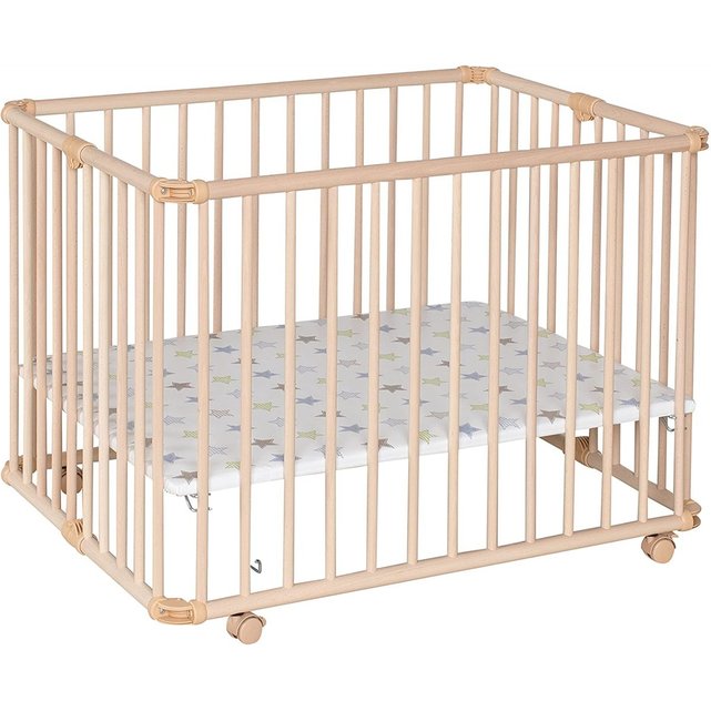 Parc Pliable Lucilee Etoiles Naturel Bois Naturel Geuther La Redoute