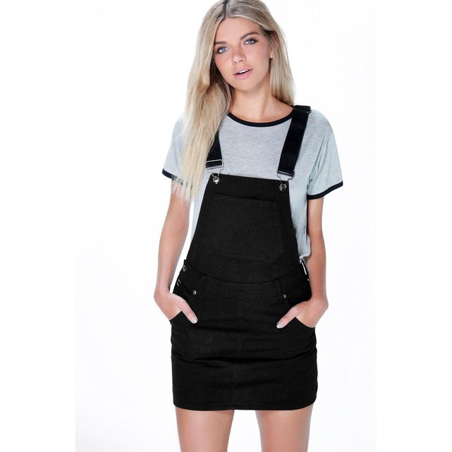 Robe Col Salopette Courtes RondManches Courte I6Ygbym7fv