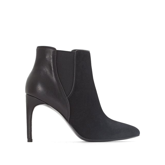 Leather Chelsea Boots with Pointed Toe