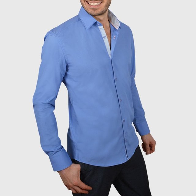 chemise bicolore homme