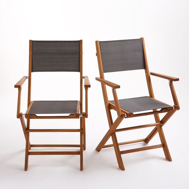 Lot De 2 Fauteuils De Jardin Pliants Exodor