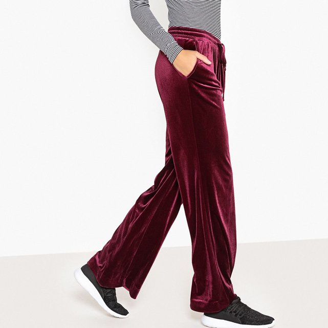 Pantalon large velours La Redoute Collections | La Redoute