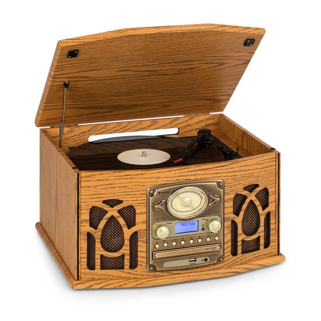 Chaine Hifi Stereo Nr 620 Platine Vinyle Lecteur Cd Usb Bluetooth Radio Dab Dab Auna La Redoute