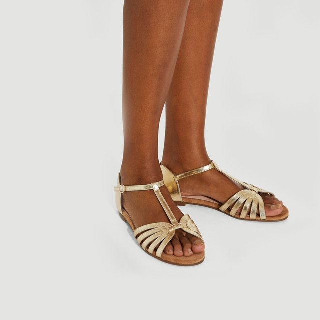 sandales leopard monoprix