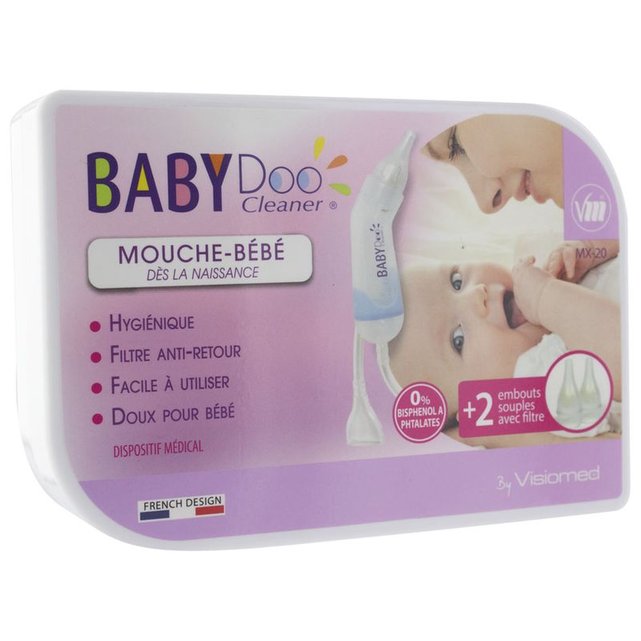 Mouche Bebe Mx 2 Embouts Baby Doo Blanc Visiomed La Redoute