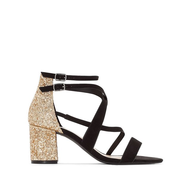 sandales talon paillettes