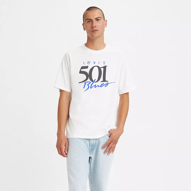 501® logo print t-shirt in cotton with crew neck Levi's | La Redoute