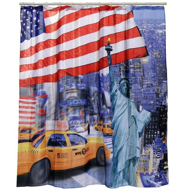 Rideau de douche usa bleu 180 x 180 cm Outwell | La Redoute Rideau de douche usa bleu 180 x 180 cm Outwell | La Redoute