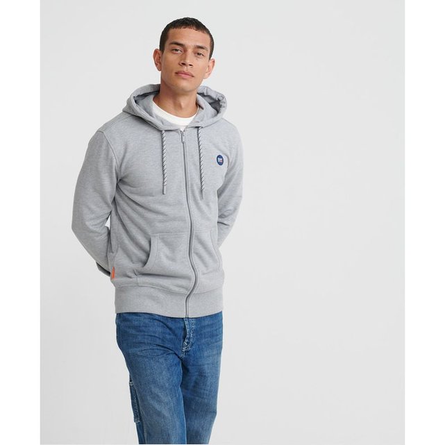 Sweat A Capuche Zippe Collective Gris Chine Superdry La Redoute