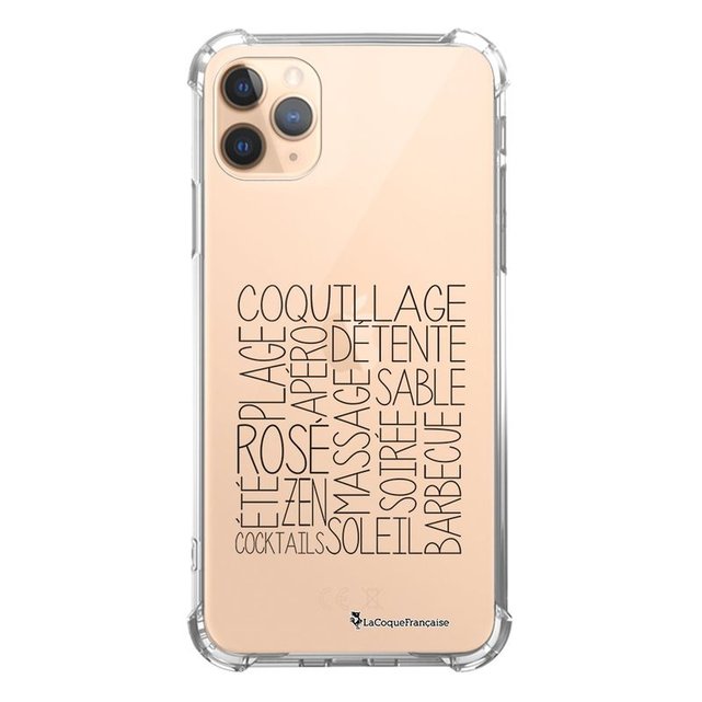 Coque Iphone 11 Pro Max Silicone Anti Choc Souple Avec Angles Renforces Transparente Les Mots De L Ete La Coque Francaise La Redoute