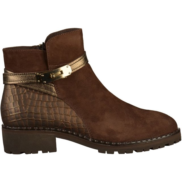 bottines caprice marron