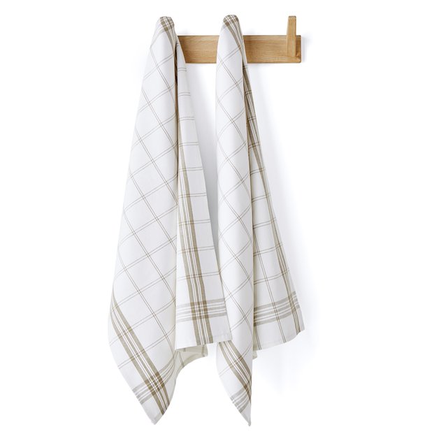 checked tea towels