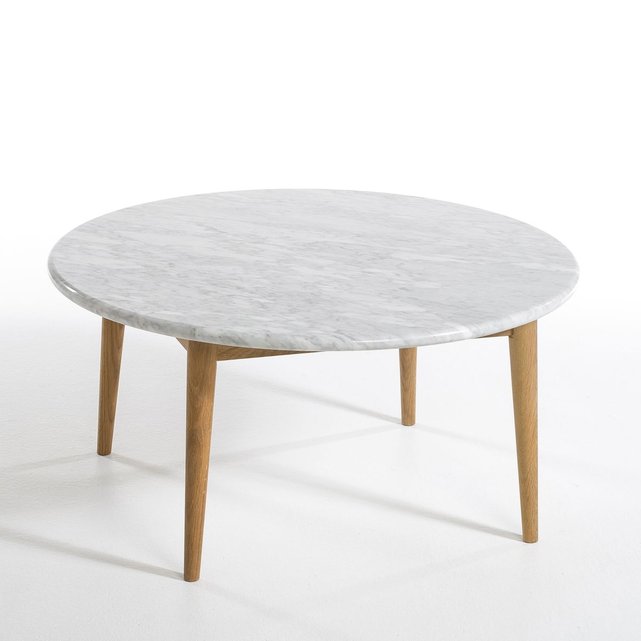 Table basse béate-marmora, plateau marbre marbre blanc Am ...