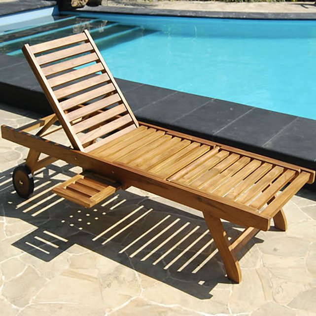 bain de soleil chaise longue en bois de teck huil 233 bain de soleil chaise longue en bois de teck huil 233