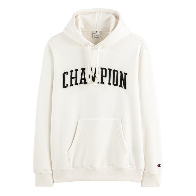 Bookstore cotton mix hoodie with large embroidered logo Champion ...