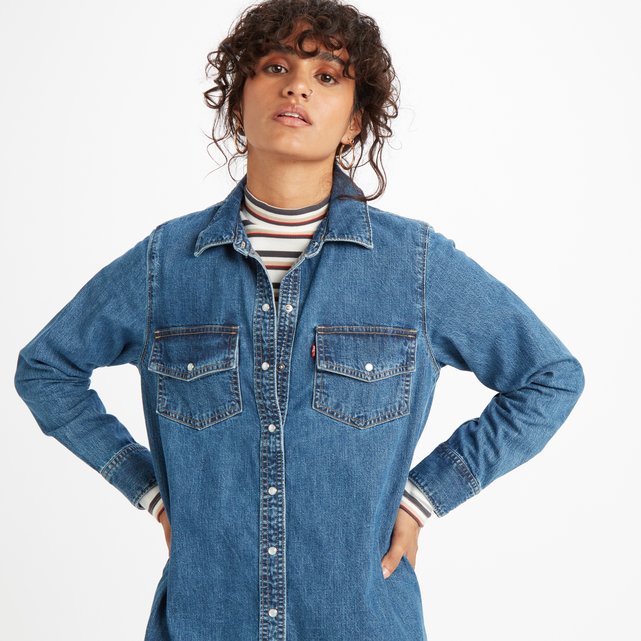 levis denim shirt dress