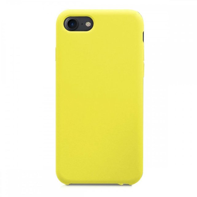 coque iphone 5 jaune silicone