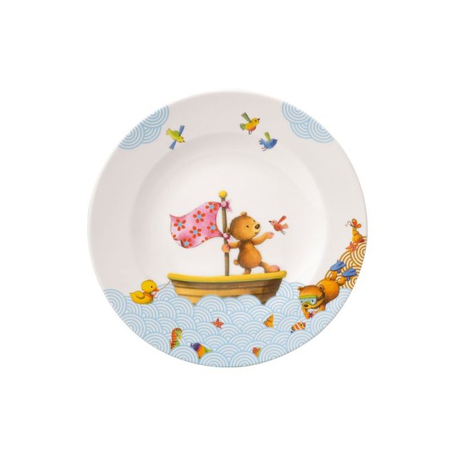 Villeroy & Boch - Hungry as a Bear assiette creuse pour enfant, 19 cm,  porcelaine Premium, blanc/multicolore : : Cuisine et Maison