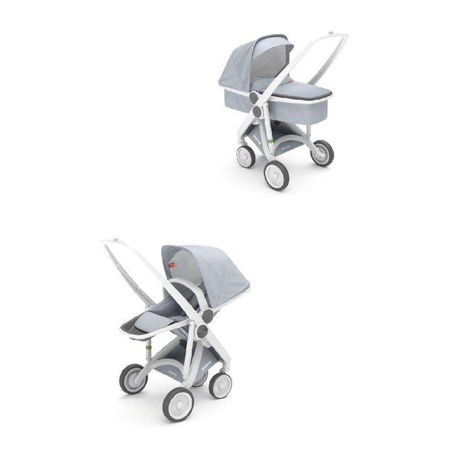 poussette chassis blanc