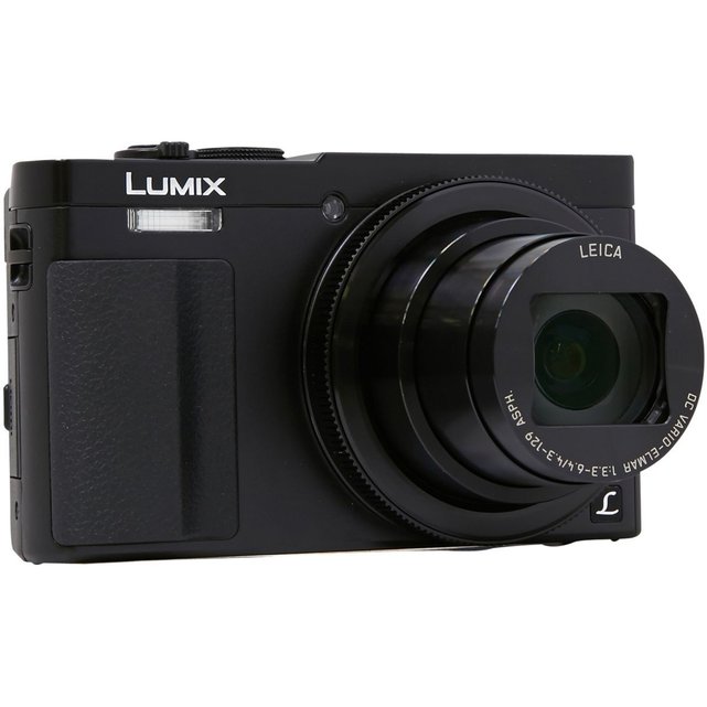 Appareil photo compact lumix dmctz70 noir + etui en cuir + carte sdhc