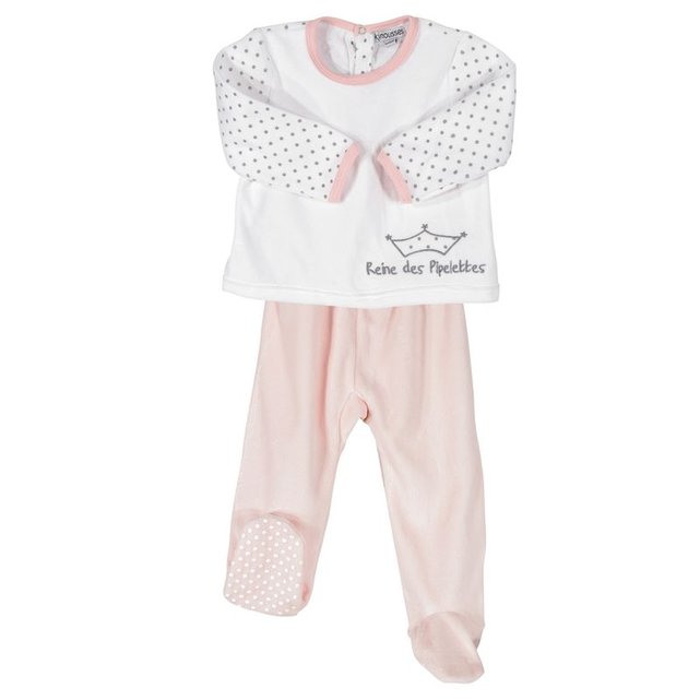 Pyjama Bebe 2 Pieces Reine Des Pipelettes Rose Blanc Rose Les Kinousses La Redoute Pyjama Bebe 2 Pieces Reine Des Pipelettes Rose Blanc Rose Les Kinousses La Redoute