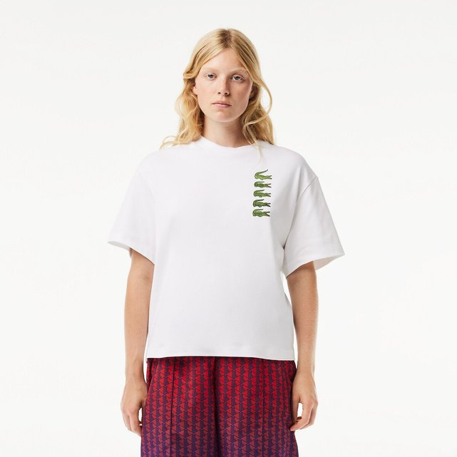 Tee shirt store lacoste noir femme