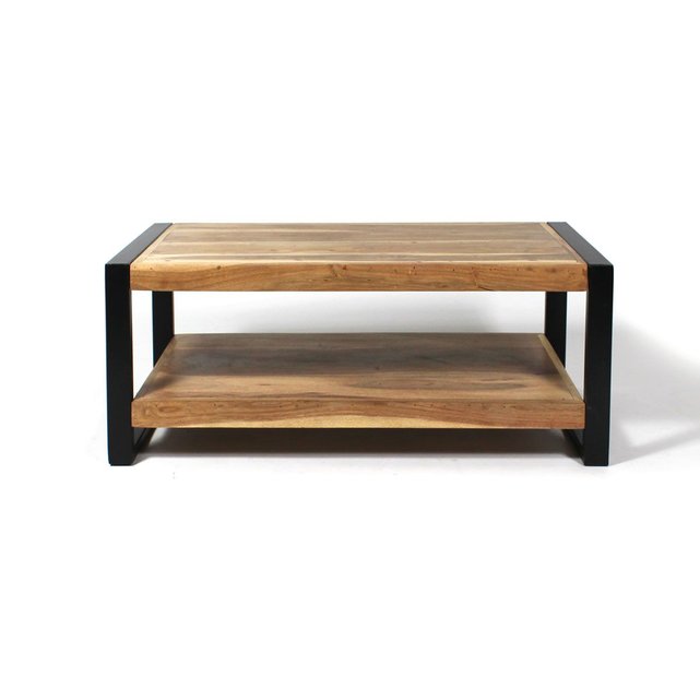 table basse industrielle acacia 2 plateaux petit modle ra7 made in meubles image - Table Salon Industrielle table basse industrielle acacia 2 plateaux petit modle ra7 made in meubles image - Table Salon Industrielle