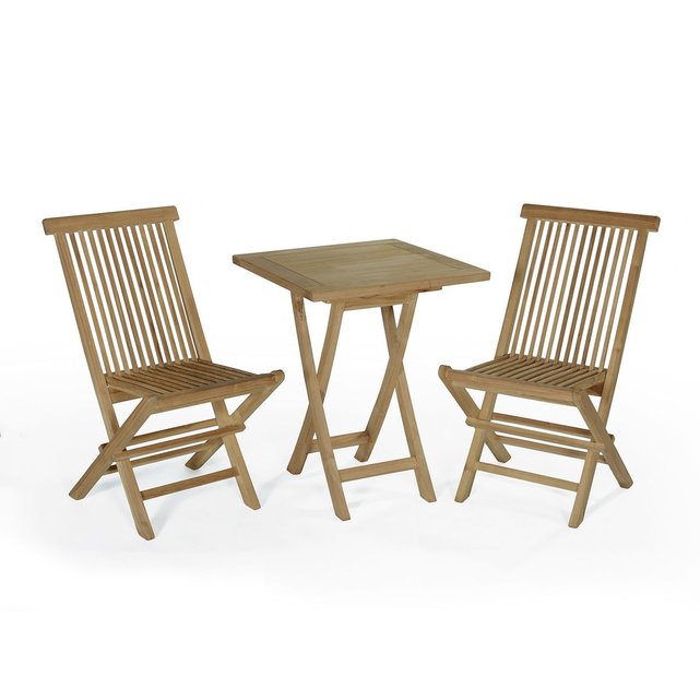 salon de jardin en teck ecograde sawu table pliante carre avec 2 chaises java teck - Table Pliante De Jardin salon de jardin en teck ecograde sawu table pliante carre avec 2 chaises java teck - Table Pliante De Jardin