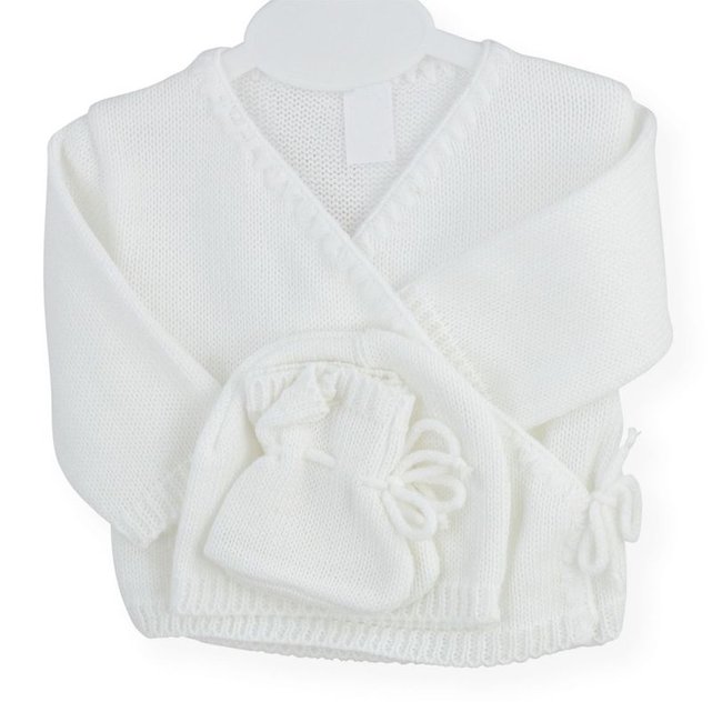 Ensemble 3 Pieces Brassiere Bebe Bonnet Et Chaussons Blanc Les Kinousses La Redoute